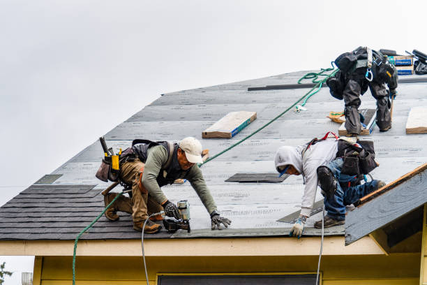 Professional Roofing technician working in Labadie, MO
